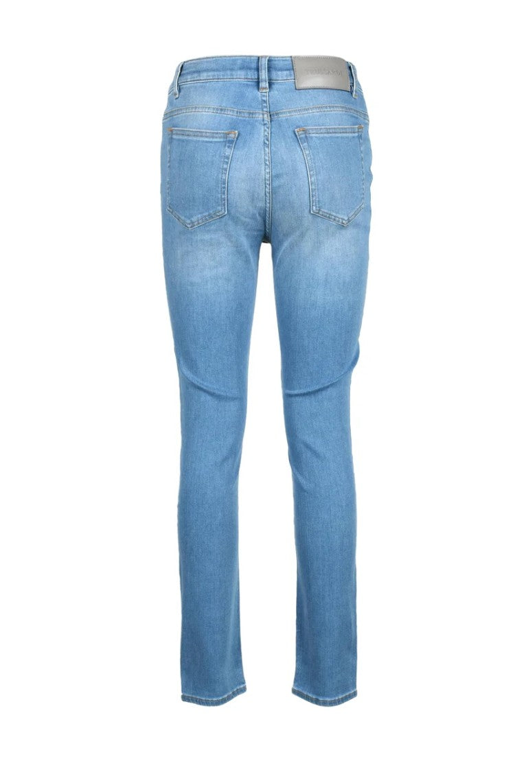 Trussardi Light Blue Slim Denim Jeans