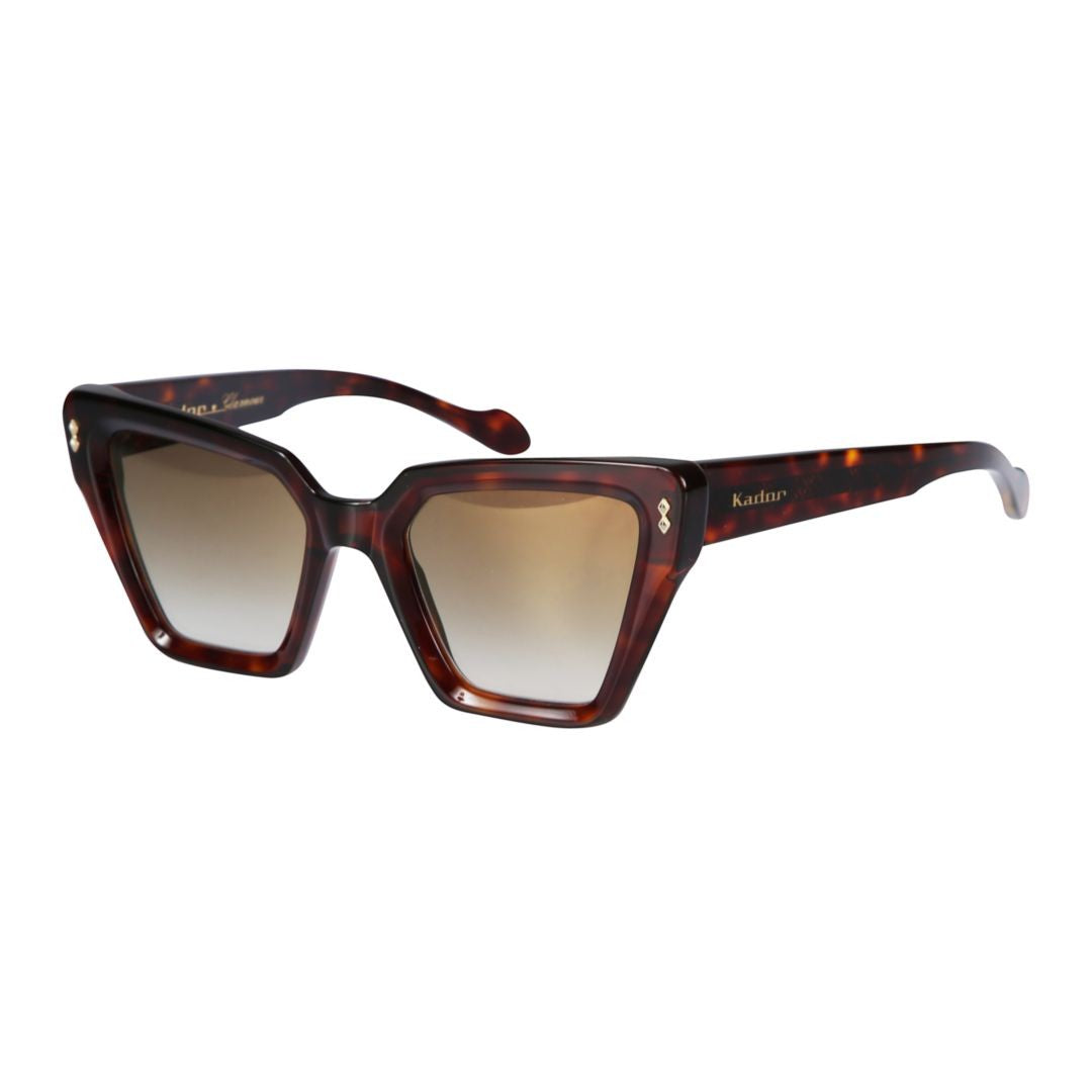 Kador Tortoiseshell Vanessa Glamour Oversized Geometric Sunglasses