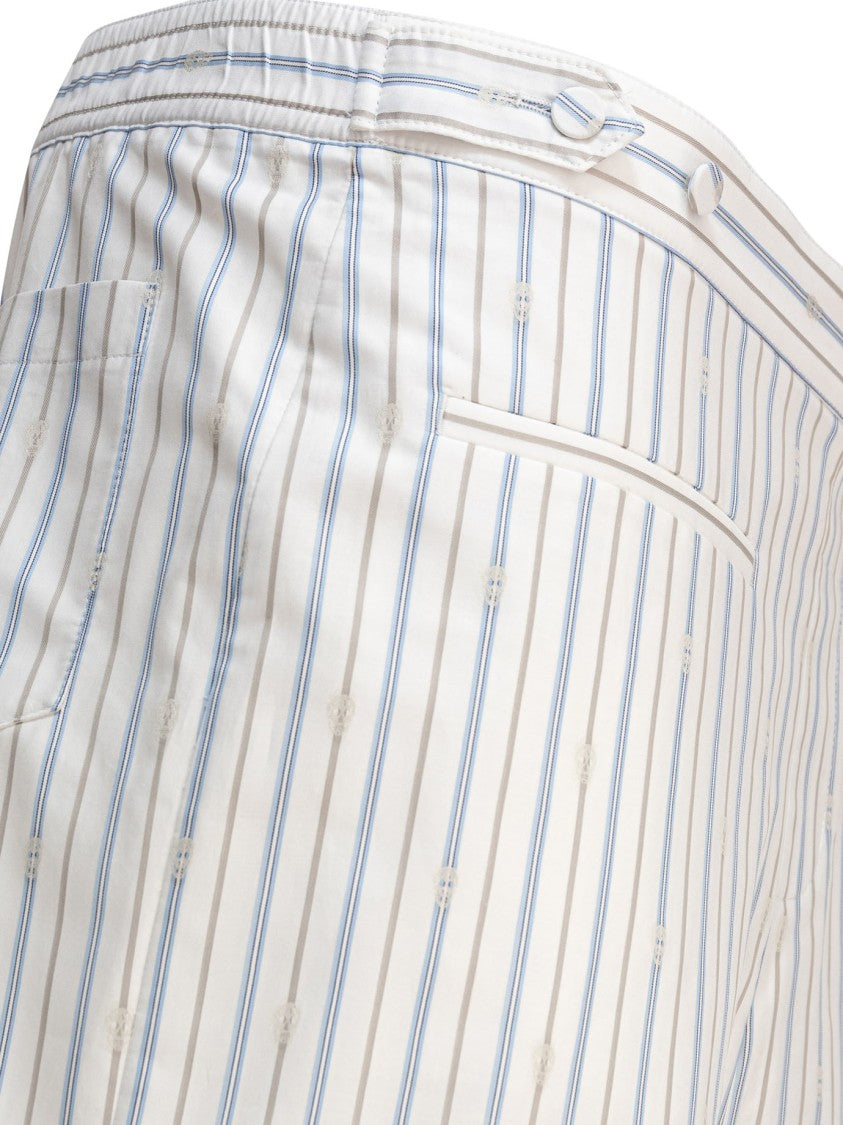 Alexander Mcqueen Tailored White Bermuda Shorts