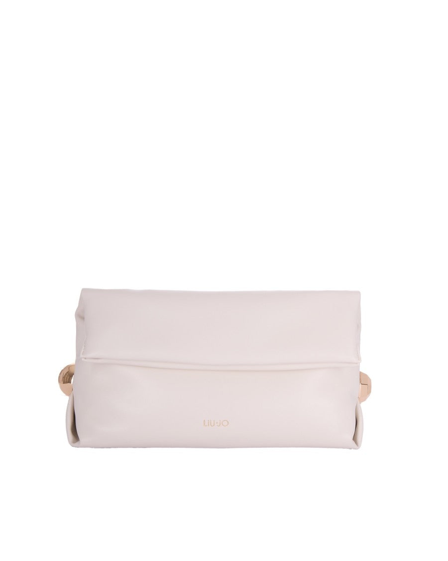Liu Jo Cream Eco-Leather Clutch