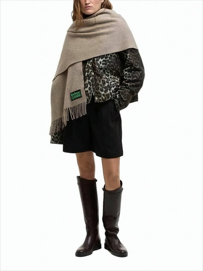 Barbour Long Rectangular Wool Barbour Scarf