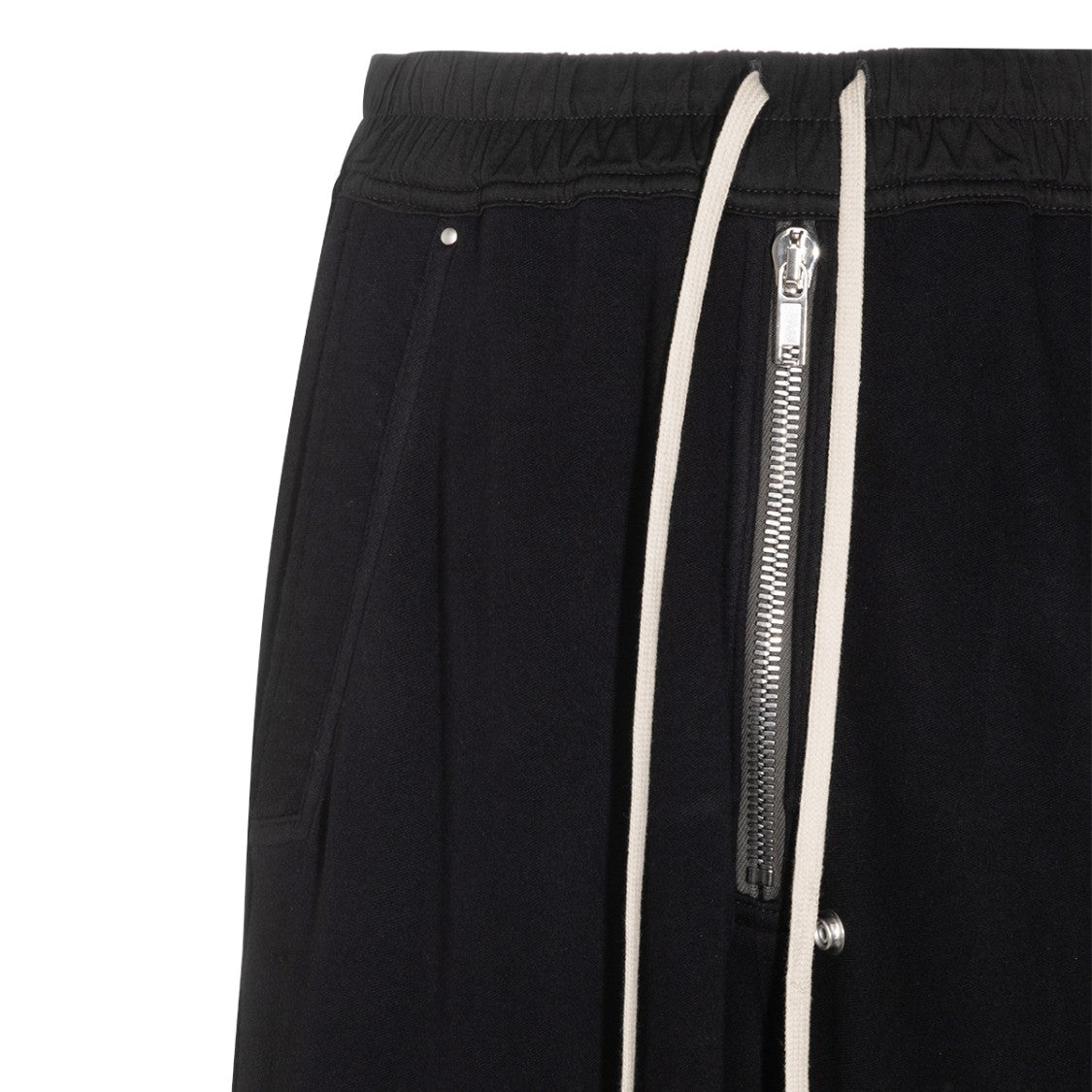 Rick Owens Black Cotton Wide Bela Pants