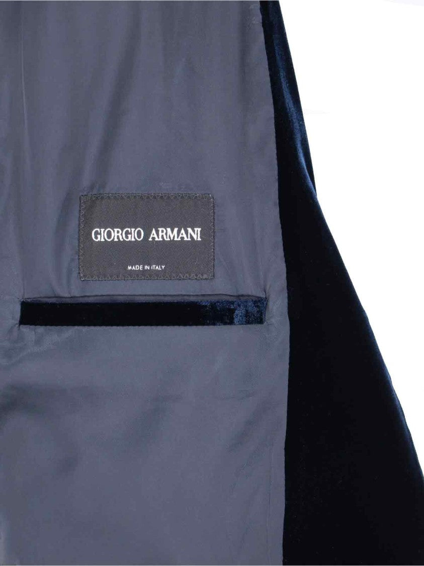 Giorgio Armani Single-Breasted Blazer – Navy