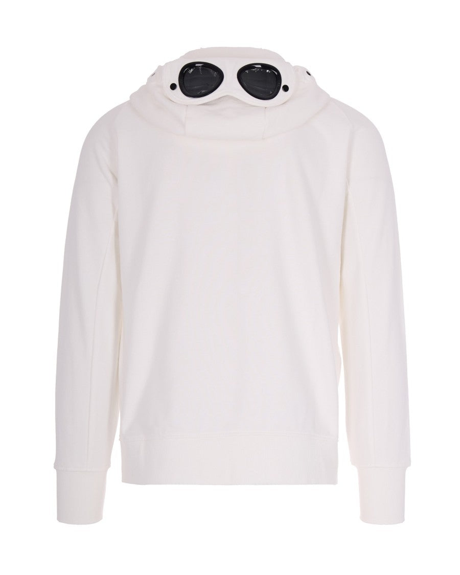 C.P. Company Diagonal Raised Fleece Hoodie With Adjustable Goggle Hood