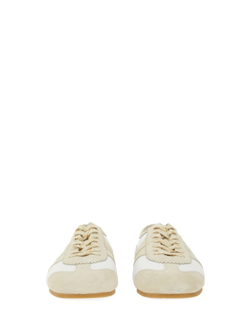 Dries Van Noten Low-Profile Leather Suede Sneakers