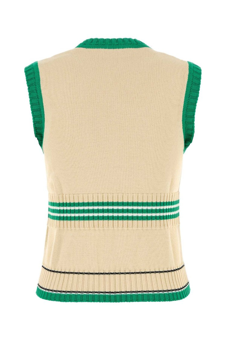 Valentino Garavani Cream Cotton Vest