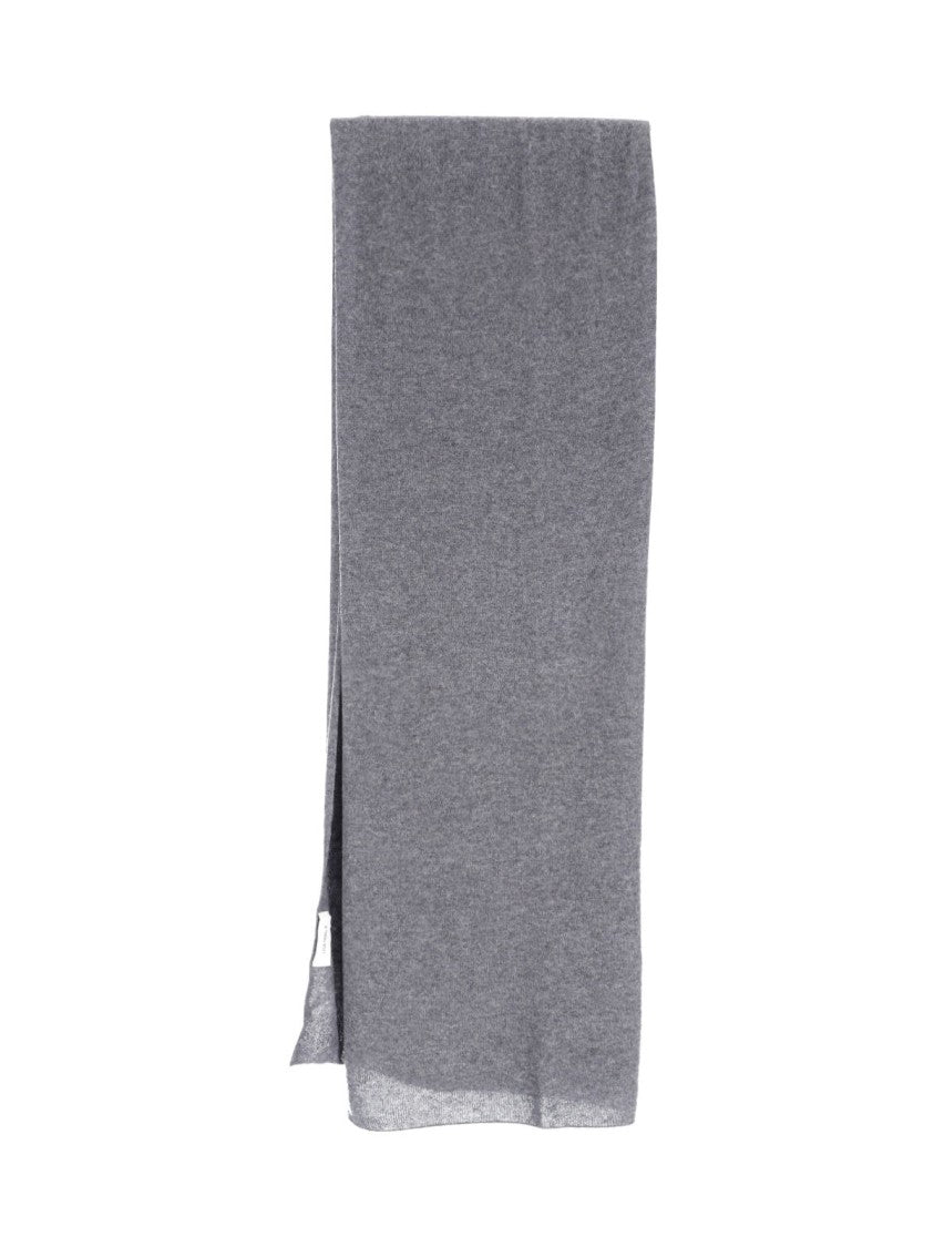 Lisa Yang Finely Knit Grey Scarf With Minimalist Design