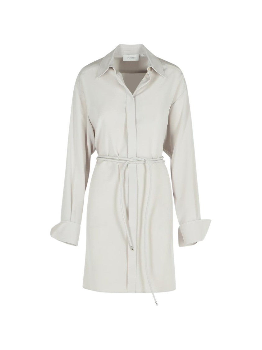 Sportmax Eolie' Grey Silk Dress