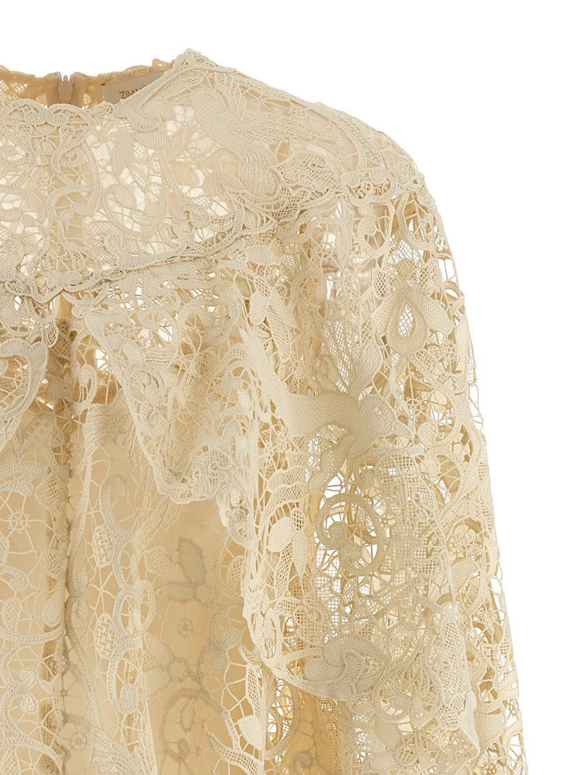 Zimmermann 'Memento Bird Lace Mini' Dress