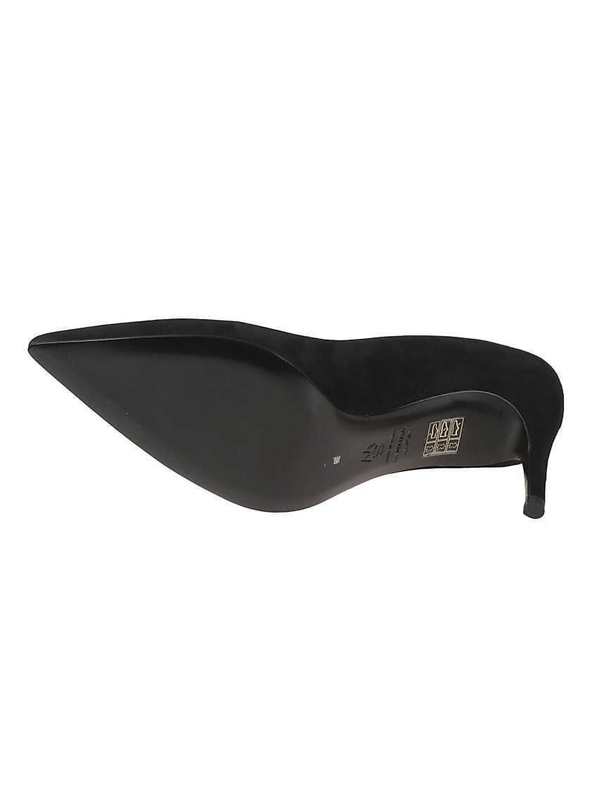 Stuart Weitzman Stuart Power Pointed Leather Pumps