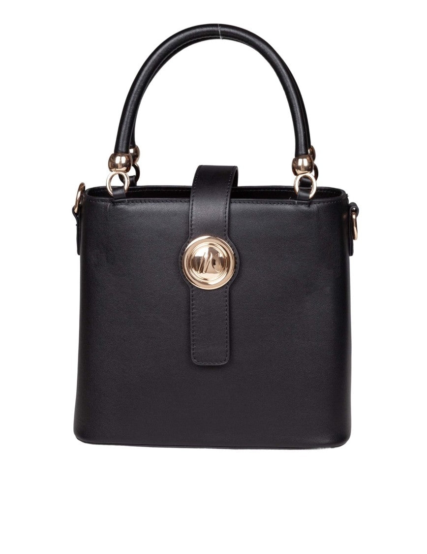 Marco Castelli Agape Leather Handbag, Black