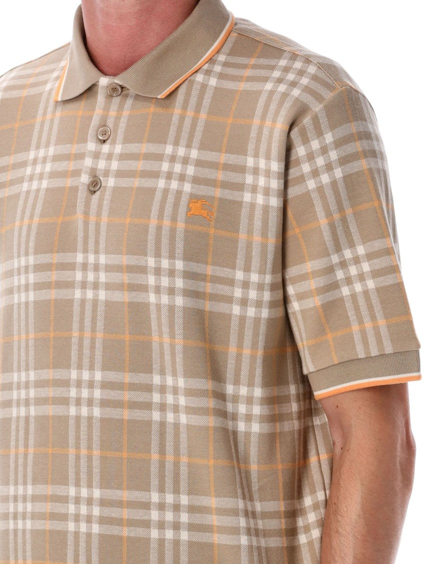 Burberry Classic Plaid Short-Sleeved Polo Shirt