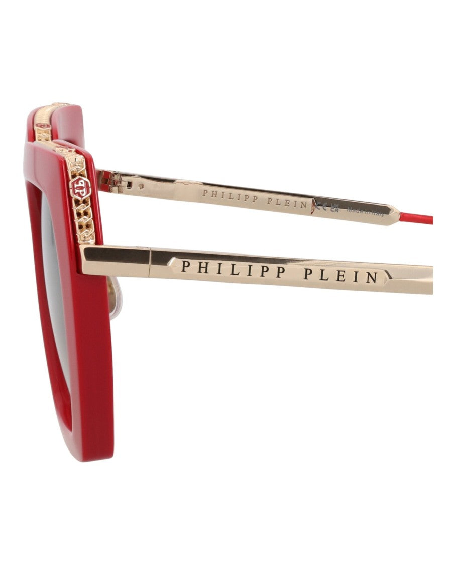 Philipp Plein Cat Eye-Frame Metal Sunglasses