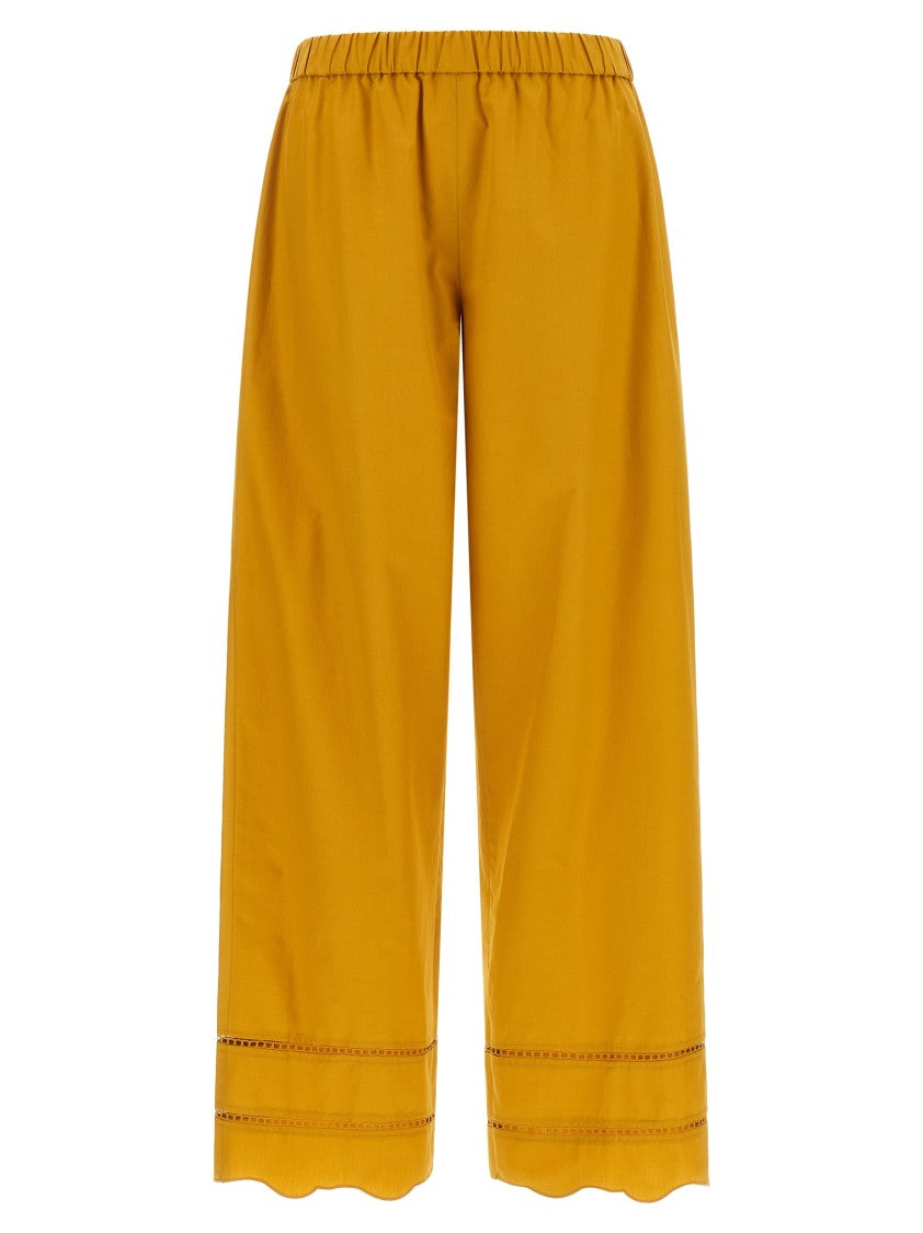 Fabiana Filippi Cotton Poplin Wide Leg Pants