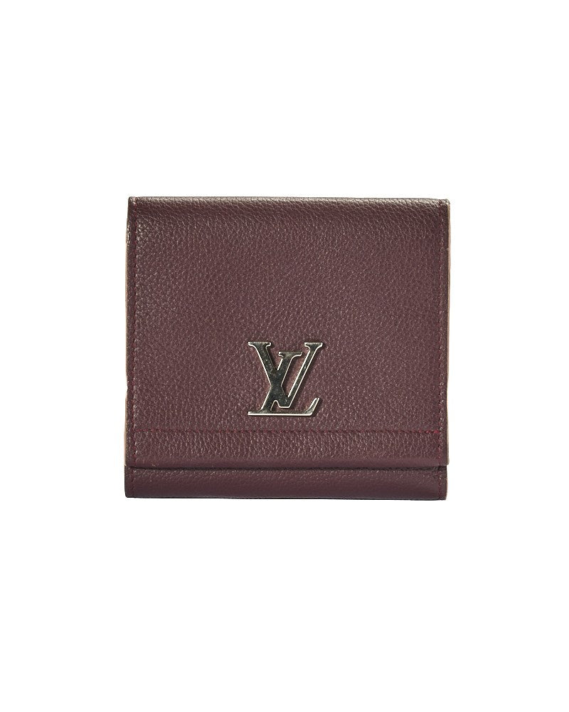 Louis Vuitton Lock Me Taurillon Wine Wallet