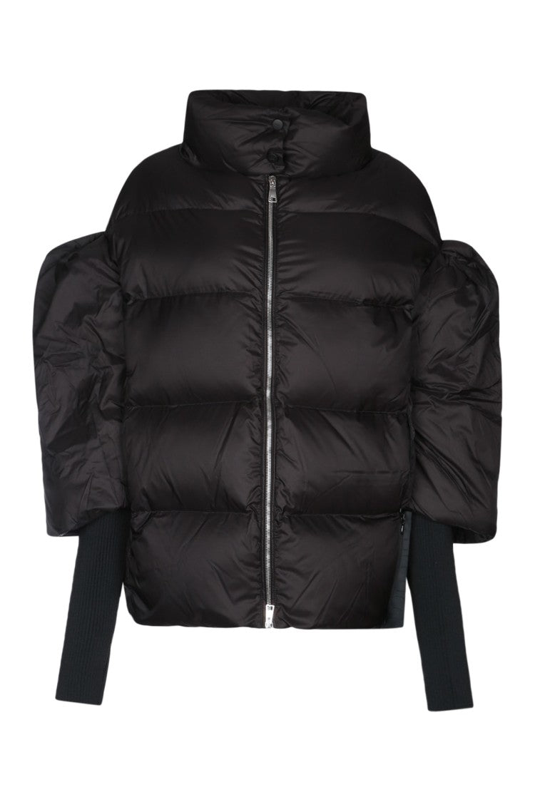 Add Short Puffer Jacket With High Collar