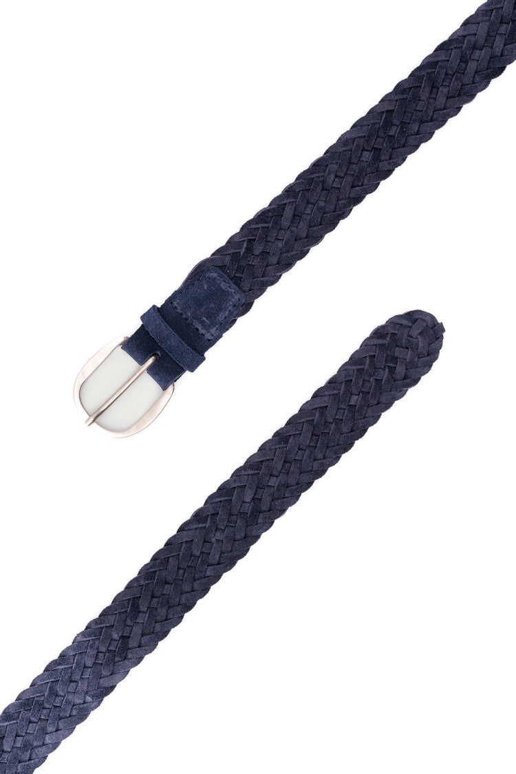 Orciani Plot Braided Suede Classic Belt