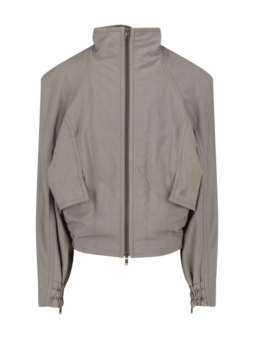 Vivienne Westwood Taupe Harrington Zip-Up Jacket