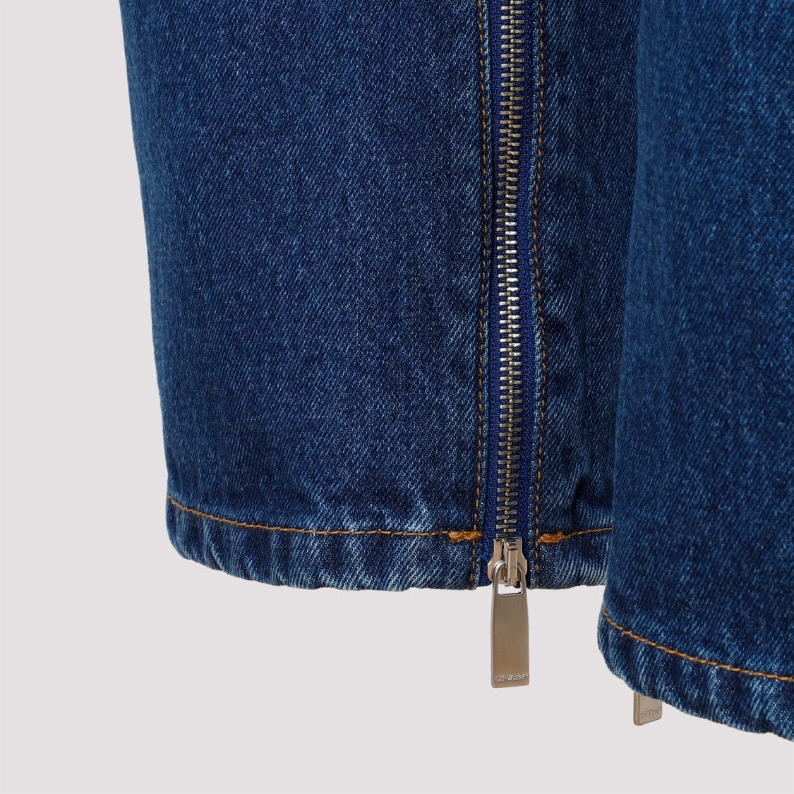 Off-White Skate Medium Blue Cotton Jeans