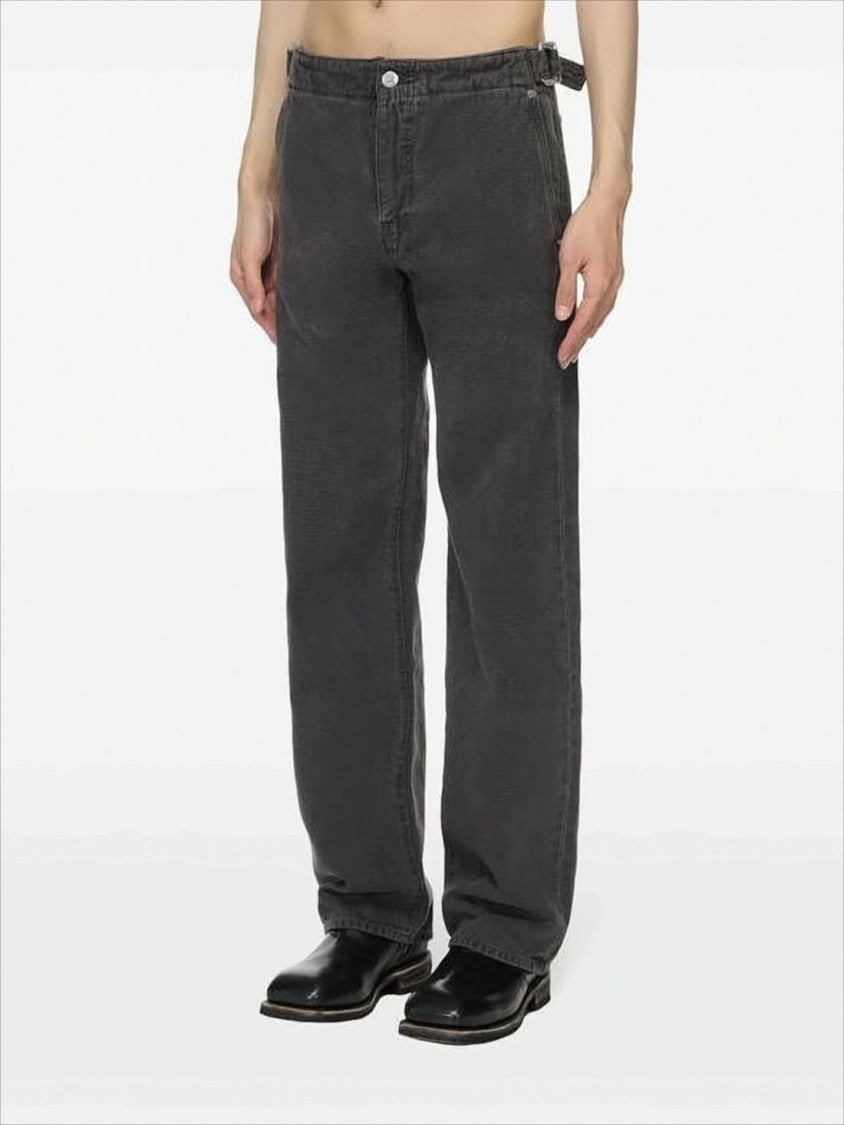 Our Legacy Relaxed-Fit Black Denim Pants With Classic Five-Pocket Style