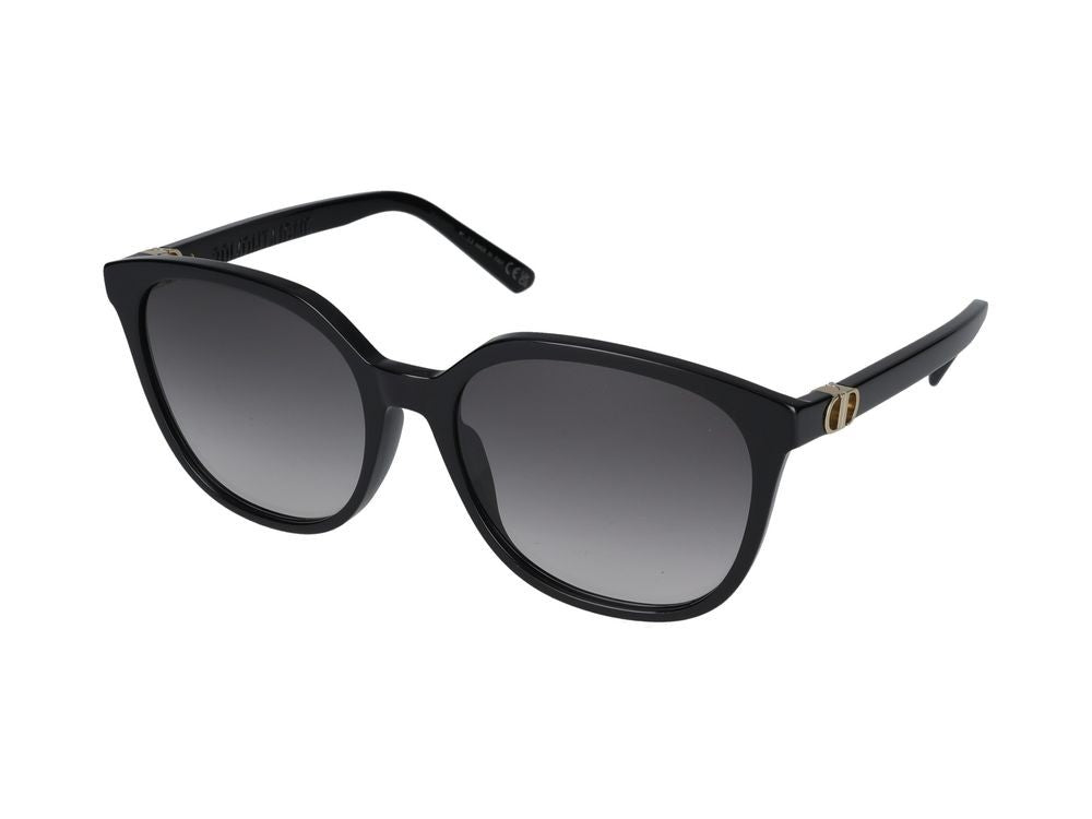 Dior Oversized Square Frame Sunglasses With Gold Accents