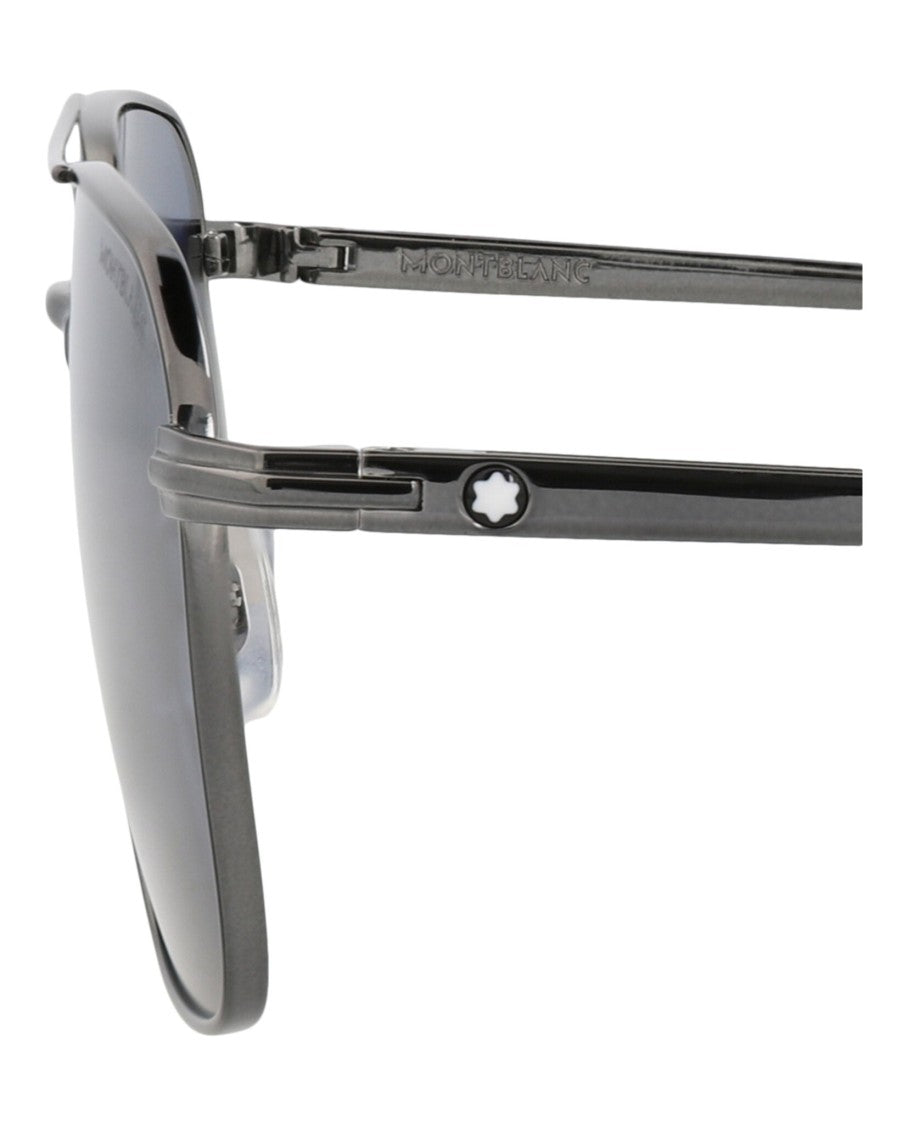 Montblanc Aviator-Frame Metal Sunglasses