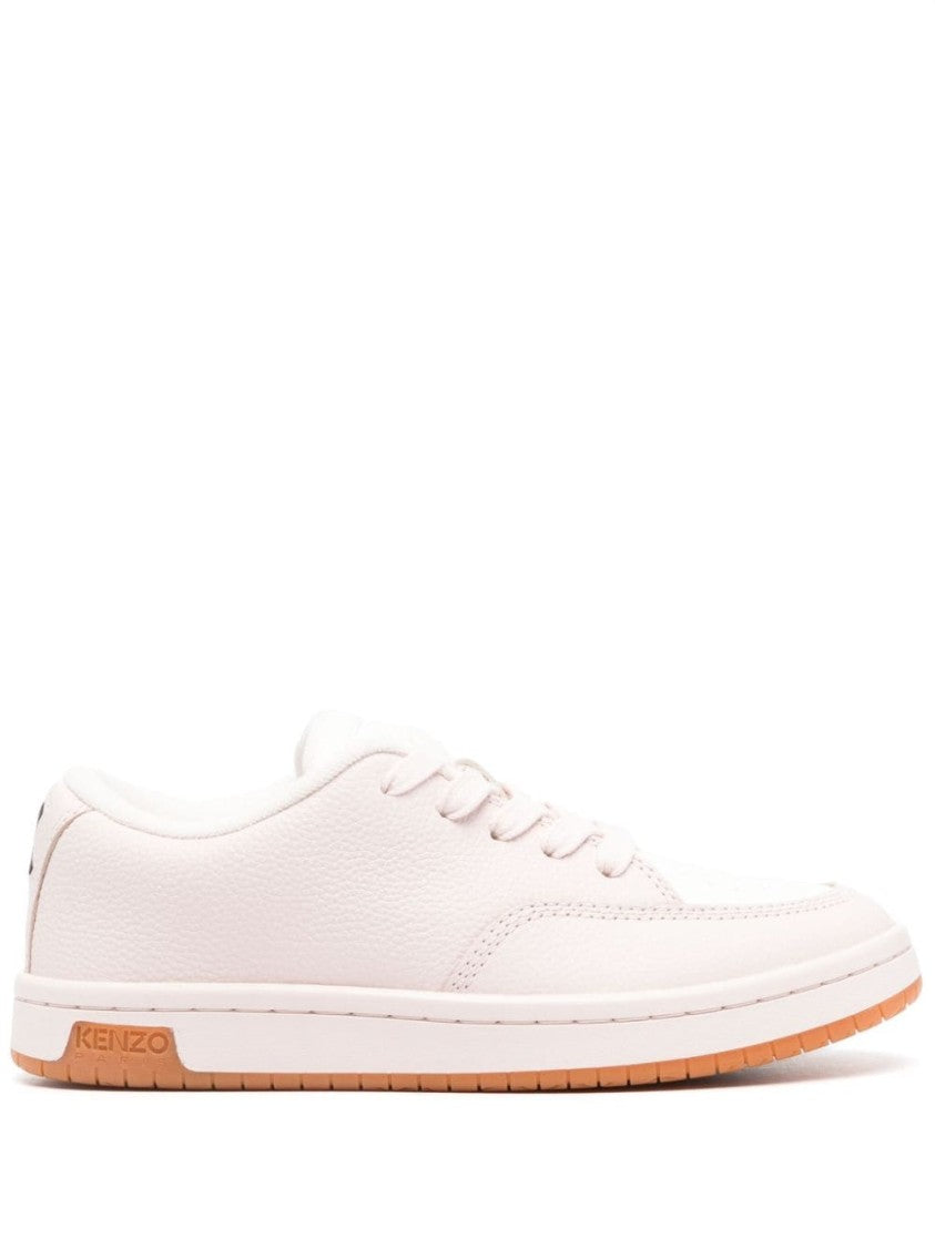 Kenzo Pebbled Calf Leather Sneakers