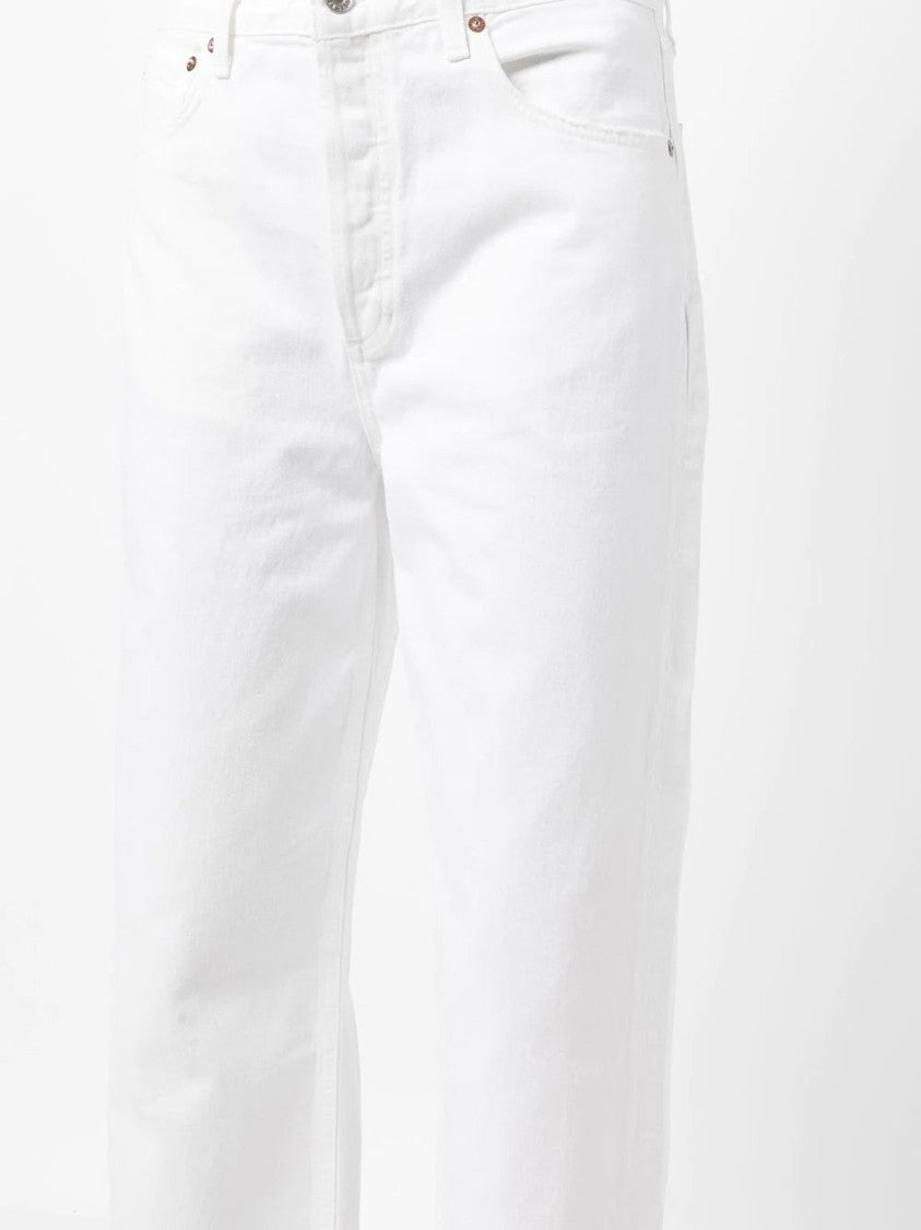 Agolde Organic-Cotton Wide-Leg Denim Trousers