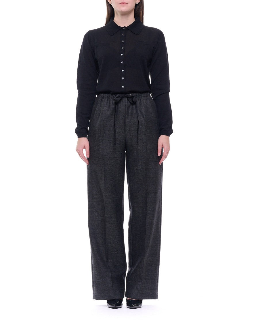 Forte Forte High-Rise Straight-Leg Pants