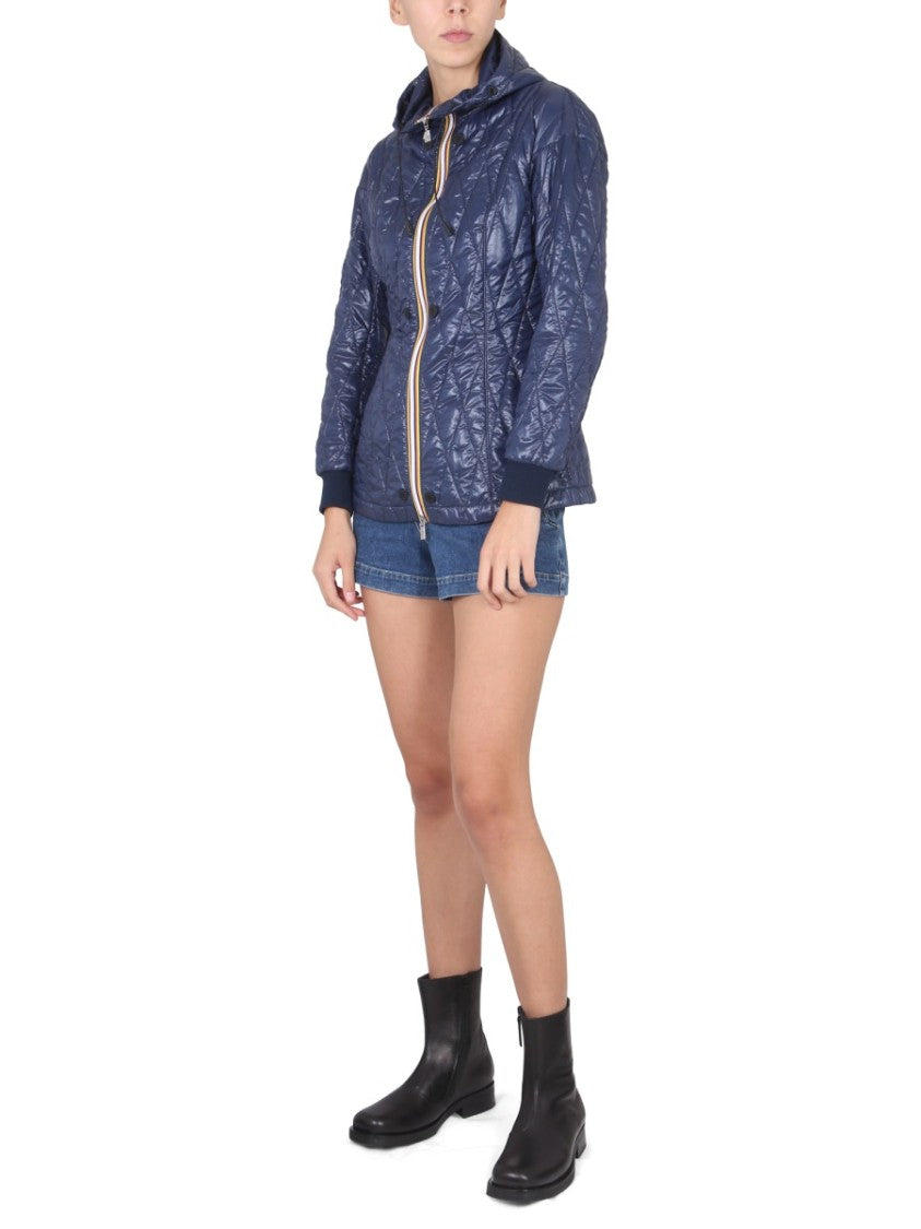 K-Way Short Zippered Windbreaker With Structured Fit