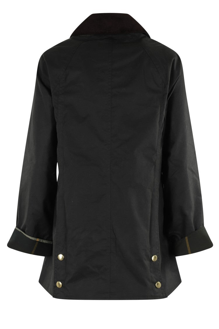 Barbour Sage Ancient Waxed Cotton Beadnell Jacket