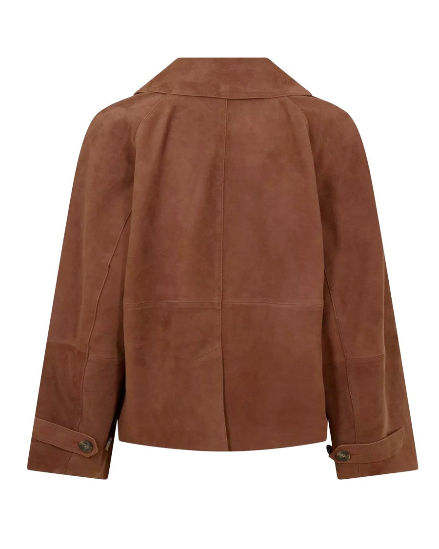 Max Mara Sospiro Terracotta Double-Breasted Jacket
