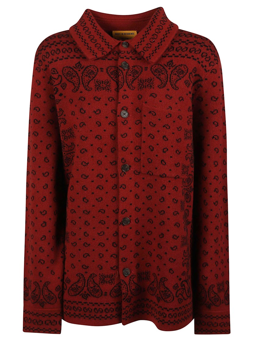 Guest In Residence Wild Rag Patterned Cashmere Shirt