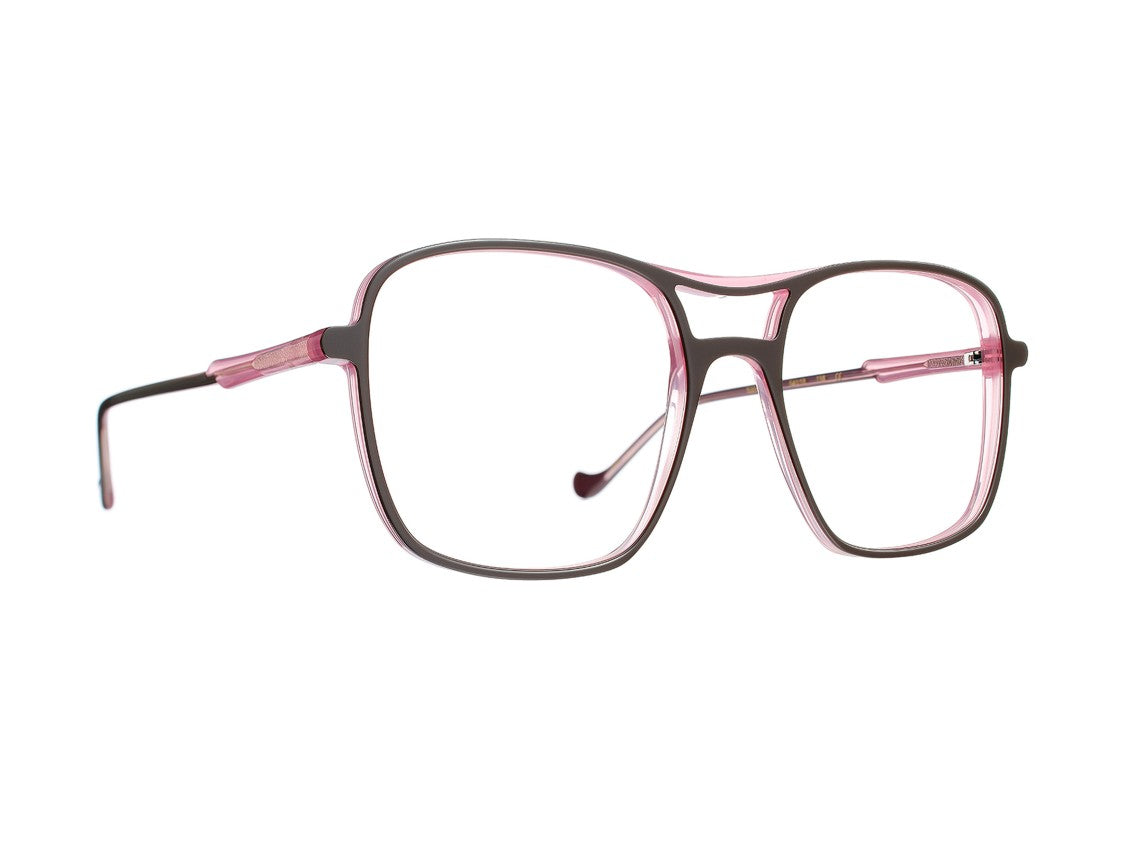 Caroline Abram Pink Nancy Double Bridge Acetate Sunglasses