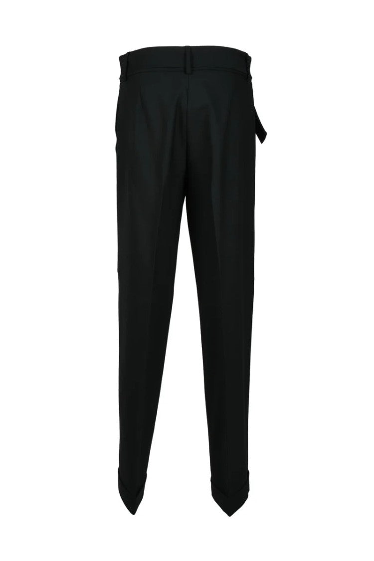 Fabiana Filippi Wool Stretch Trousers - Black