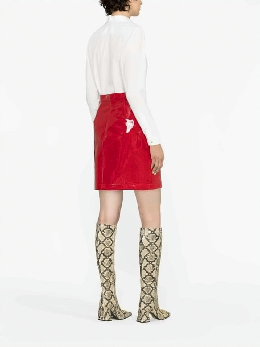 Gucci Pointed Collar White Cotton Shirt With Button-Down Front