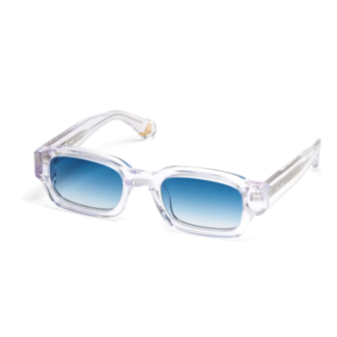 Peter And May Water May Walk Rectangular Sunglasses With Transparent Acetate Frame