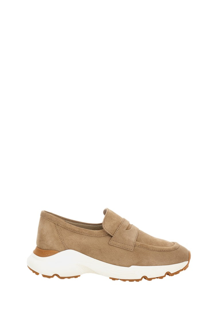 Tod's Deep Brown Smooth Leather Sport Run Loafer