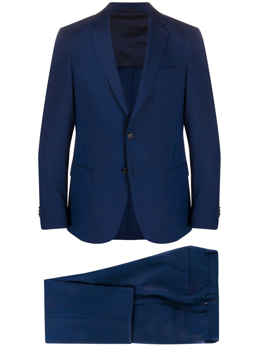 Boss Deep Blue Virgin Wool Two-Piece Suit