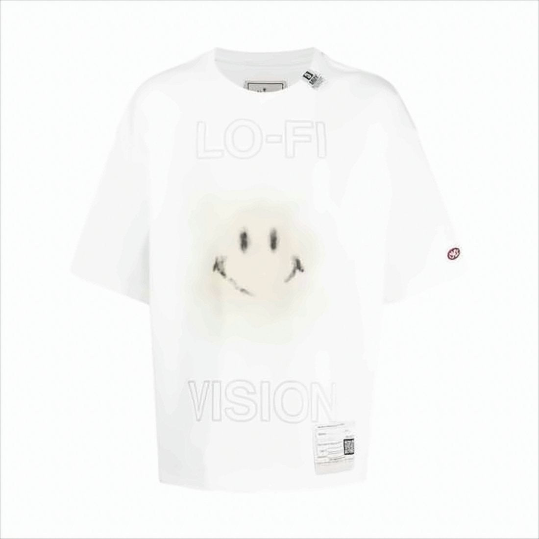 Maison Mihara Yasuhiro Oversized Short-Sleeve T-Shirt With Playful Smiley Face Graphic