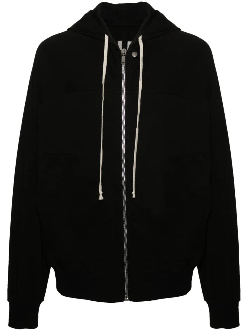 Rick Owens Relaxed Fit Full Zip Windbreaker With Hood