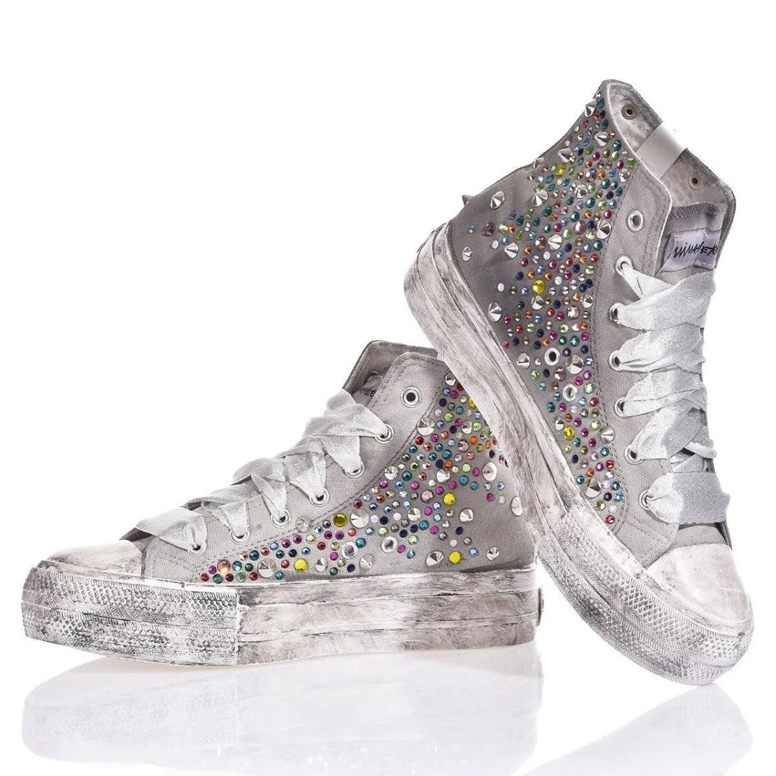 Mimanera Airlines Platform Swarovski Mix Sneakers