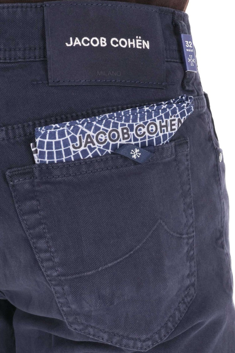 Jacob Cohen Scott Fit 5-Pocket Peach Hand Dyed Lyocell-Cotton Pants
