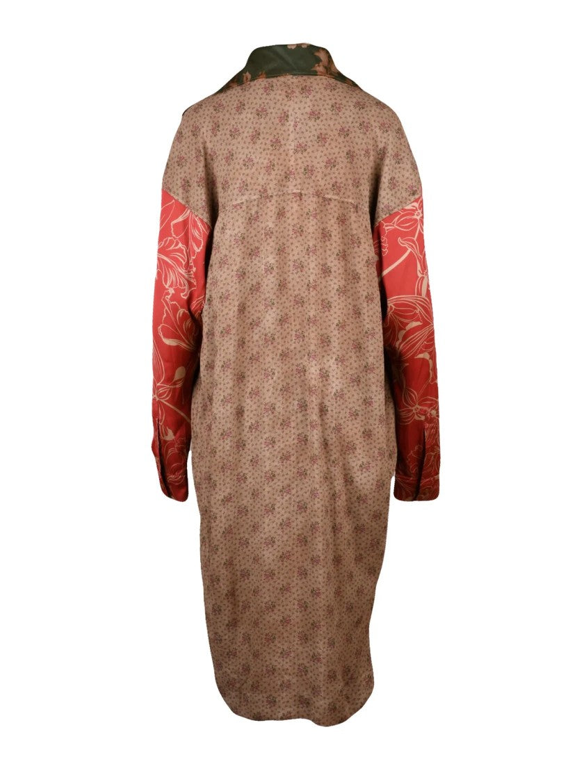 Vivienne Westwood Patchwork Baseball Dress With Gathered Neckline
