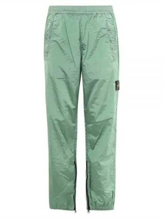 Stone Island Straight-Fit Pants With Zippered Ankle Cuffs And Patch Detail
