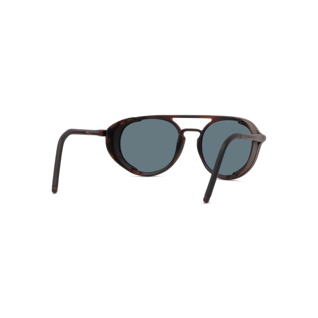 Vuarnet Tortoiseshell Aviator Sunglasses With Integrated Side Shields
