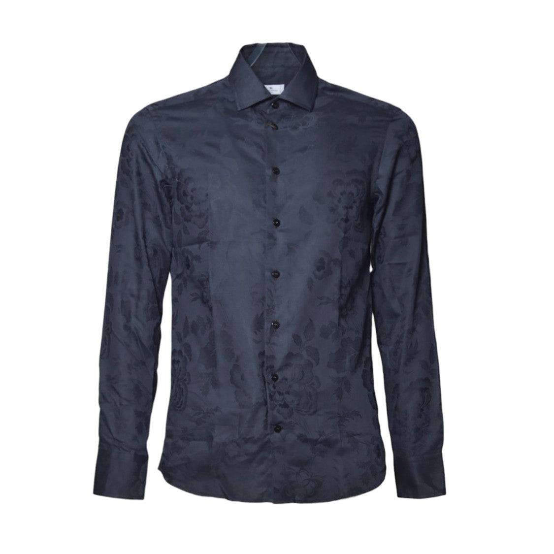 Etro Black Cotton Jacquard Shirt