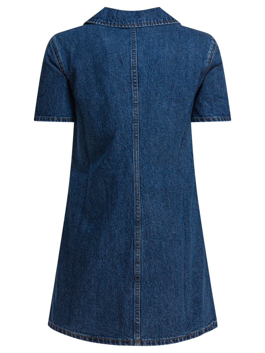 Self-Portrait Denim Mini Dress