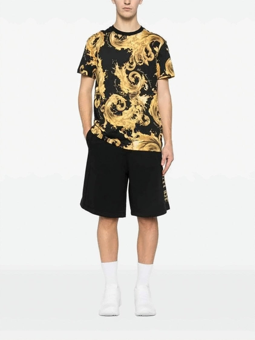 Versace Relaxed Fit Black Shorts