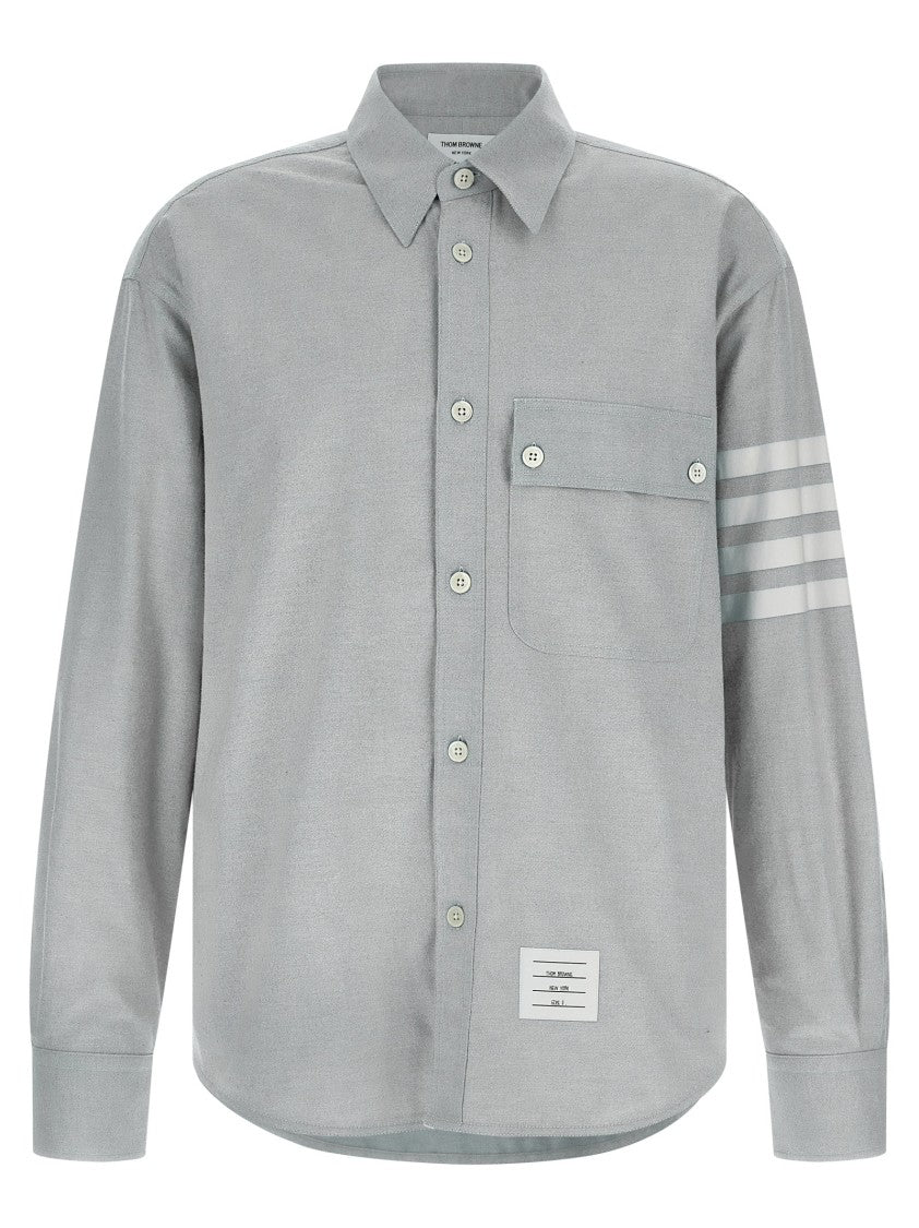 Thom Browne '4Bar' Flannel Shirt